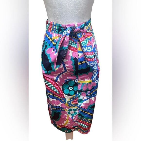 J.Crew Tie-back tulip skirt in Ratti® kaleidoscope - Picture 6 of 7